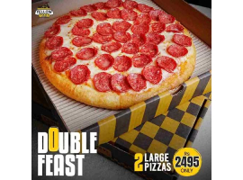 Yellow Taxi Pizza Co.Double Feast Deal 2 For Rs.2495/-